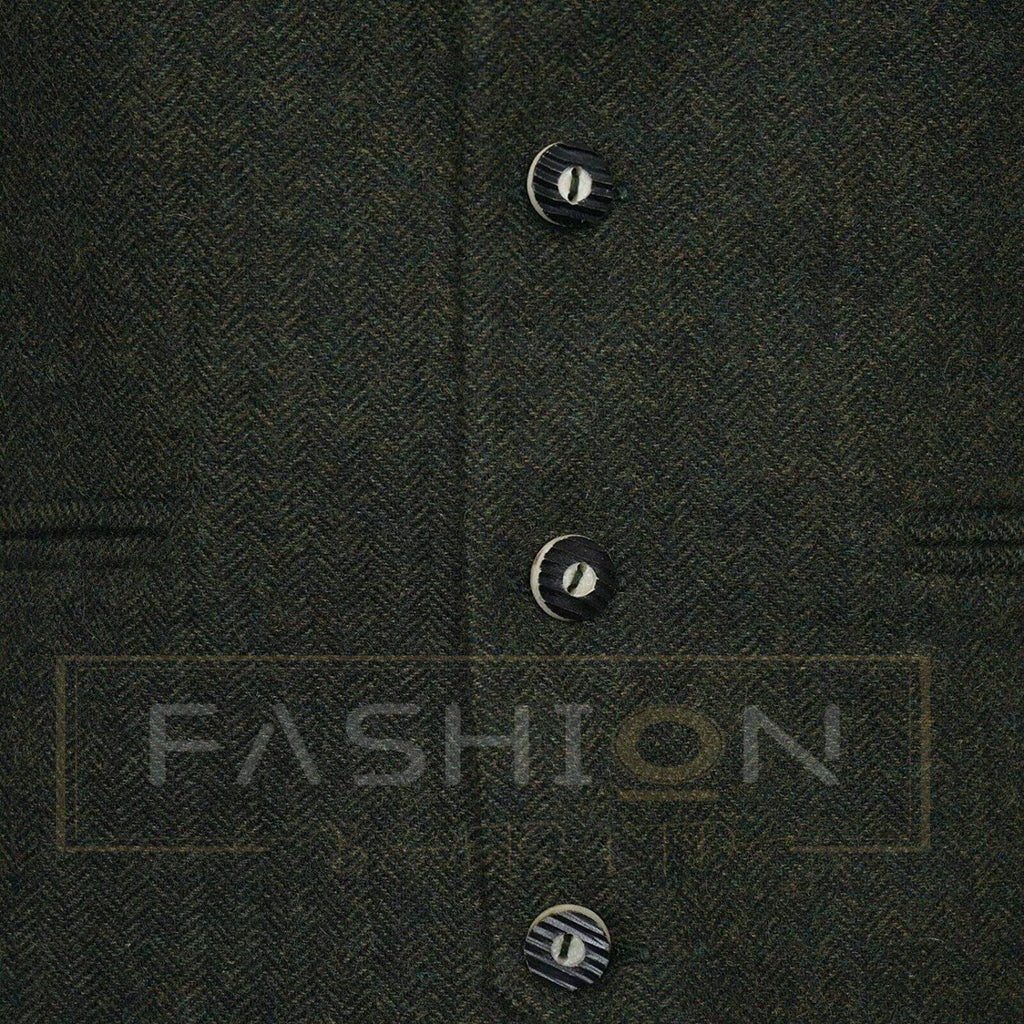 Green Tweed Argyll Argyle Highland Kilt Jacket and Waistcoat Vest Scottish Wedding Dress